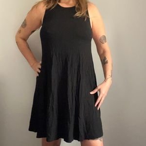 Tart Black Sleeveless Racerback Mini Dress